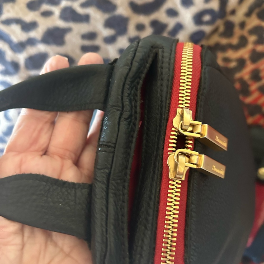 Hammitt Black Crossbody Bag with Gold Accents Backpack:) - Picture 4 of 12